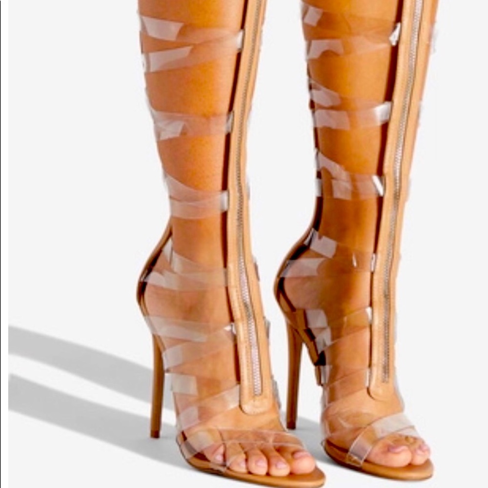 Sexy 4.5” Gladiator knee-High Heels